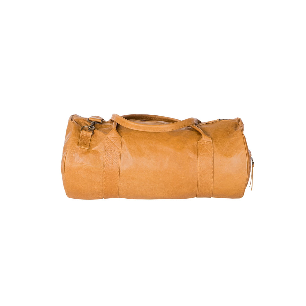 Duffel Bag in Honey-hued Amber Leather, Duffel Bags