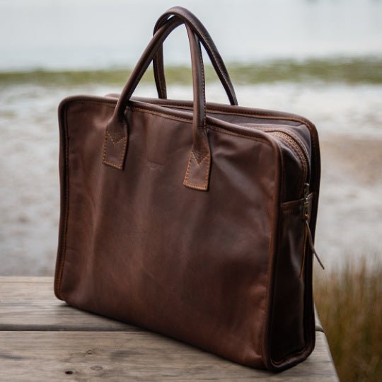 Tote Bag in Rich, Russet Brown, Maple Leather, Tote Bags